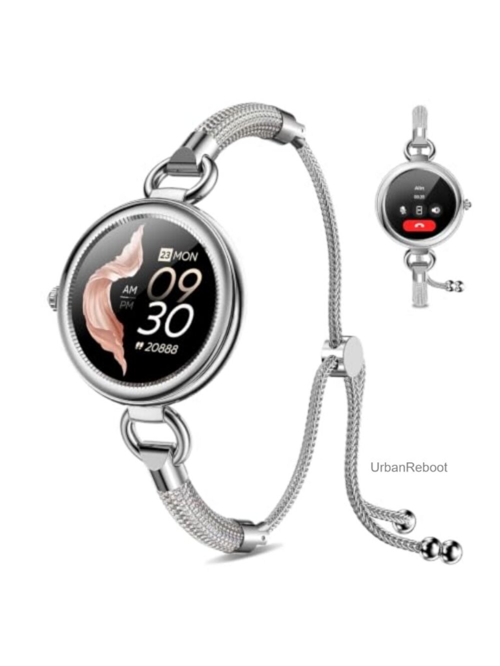 Women's AMOLED Smart Watch Bluetooth Call IP68 Fitness Tracker 100+ Sports Modes